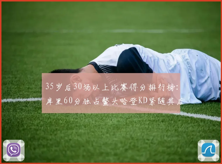 35岁后30场以上比赛得分排行榜：库里60分独占鳌头哈登KD紧随其后